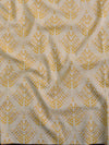 Handloom Mul Cotton Kameez & Bottom Set-Yellow