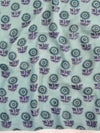 Handloom Linen Cotton Block Print Suit Set-Green