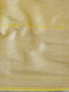 Banarasee Handwoven Semi-Chiffon Saree With Zari Work & Meena Border-Yellow
