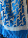 Banarasee Salwar Kameez Cotton Silk Resham Buti Woven Fabric-Blue