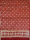 Banarasee Handloom Pure Chiffon Silk Salwar Kameez Set-Green & Maroon