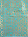 Banarasee Art Silk  Salwar Kameez Fabric With Dupatta-Sea Green