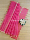 Banarasee Embroidered Tissue Mirror-Work Dupatta-Pink