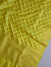 Banarasee Salwar Kameez Glossy Semi Silk Fabric-Violet & Yellow