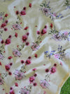 Banarasee Handloom Chanderi Cotton Digital Print Salwar Kameez-Yellow