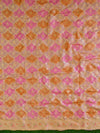 Banarasee Khaddi Chiffon Silk Kadiyal Weaving Salwar Kameez Dupatta Set-Pink & Peach