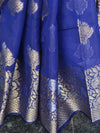 Banarasee Organza Mix Saree With Sona Rupa Zari Buta Design Saree-Blue