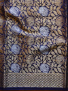 Banarasee Organza Mix Saree With Sona Rupa Zari Buta Design Saree-Blue