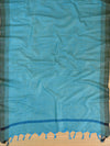Handloom Block Printed Khadi Cotton Salwar Kameez Dupatta Set-Red & Blue
