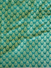 Banarasee Handwoven Semi-Katan Zari Weaving Saree-Green