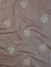 Handwoven Linen Salwar Kameez & Dupatta With Hand-Embroidered Pearl Work-Blush Pink