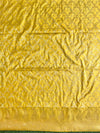 Banarasee Handwoven Semi-Silk Salwar Kameez Fabric With Zari Weaving Design-Yellow & Pink