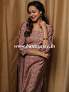 Banarasee Muslin Silk Kurta With Pants-Rouge Pink