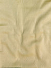 Banarasee Handwoven Salwar Kameez Cotton Silk Resham & Zari Jaal Woven Fabric-Yellow