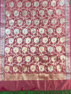 Banarasee Salwar Kameez Cotton Silk Resham & Zari Buti Woven Fabric-Pink
