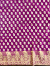 Banarasee Salwar Kameez Cotton Silk Resham & Zari Buti Woven Fabric-Pink