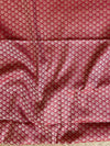 Banarasee Salwar Kameez Cotton Silk Resham & Zari Buti Woven Fabric-Red (Pink Tone)