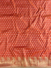 Banarasee Salwar Kameez Cotton Silk Resham & Zari Buti Woven Fabric-Orange