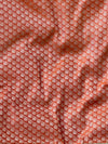 Banarasee Salwar Kameez Cotton Silk Resham & Zari Buti Woven Fabric-Orange