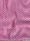 Banarasee Salwar Kameez Cotton Silk Resham & Zari Buti Woven Fabric-Pink