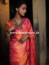 Banarasee Handwoven Soft Semi Silk Saree With Buta Design-Peach(Dual Shade)