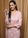 Banarasee Cotton Flex Printed Kurta-Pink