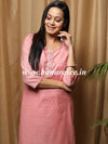 Banarasee Cotton Flex Printed Kurta-Pink