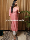 Banarasee Cotton Flex Printed Kurta-Pink