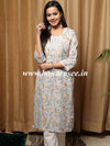 Banarasee Cotton Flex Printed Kurta-Grey