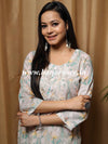 Banarasee Cotton Flex Printed Kurta-Grey