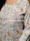 Banarasee Cotton Flex Printed Kurta-Grey