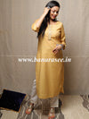 Banarasee Cotton Flex Printed Kurta-Yellow