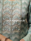 Banarasee Muslin Silk Kurta Pants With Chiffon Dupatta Suit Set-Pistachio Green