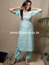 Banarasee Cotton Flex Printed Kurta With Pants-Blue