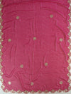 Banarasee Salwar Kameez Brocade Kameez With Gotapatti Leheriya Dupatta-Green & Pink