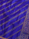 Banarasee Cotton Silk Salwar Kameez Fabric & Dupatta-Blue
