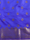 Banarasee Cotton Silk Salwar Kameez Fabric & Dupatta-Blue
