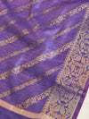 Banarasee Cotton Silk Salwar Kameez Fabric & Dupatta-Onion Pink & Violet