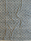Handloom Mul Cotton Block Print Suit Set-Grey
