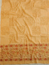 Handloom Mul Cotton Block Print Suit Set-Peach