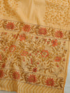 Handloom Mul Cotton Block Print Suit Set-Peach