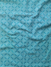Handloom Mul Cotton Block Print Suit Set-Green & Blue