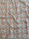 Handloom Mul Cotton Block Print Suit Set-White