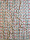 Handloom Mul Cotton Block Print Suit Set-White