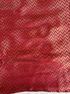 Banarasee Chiffon Blend Saree With & Banarasee Border & Contrast Blouse-Yellow