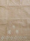 Pure Handloom Khadi Cotton Hand-Dyed Batik Pattern Salwar Kameez Dupatta Set-Green