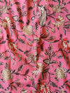 Handloom Mul Cotton Kameez & Bottom Set-Pink & White