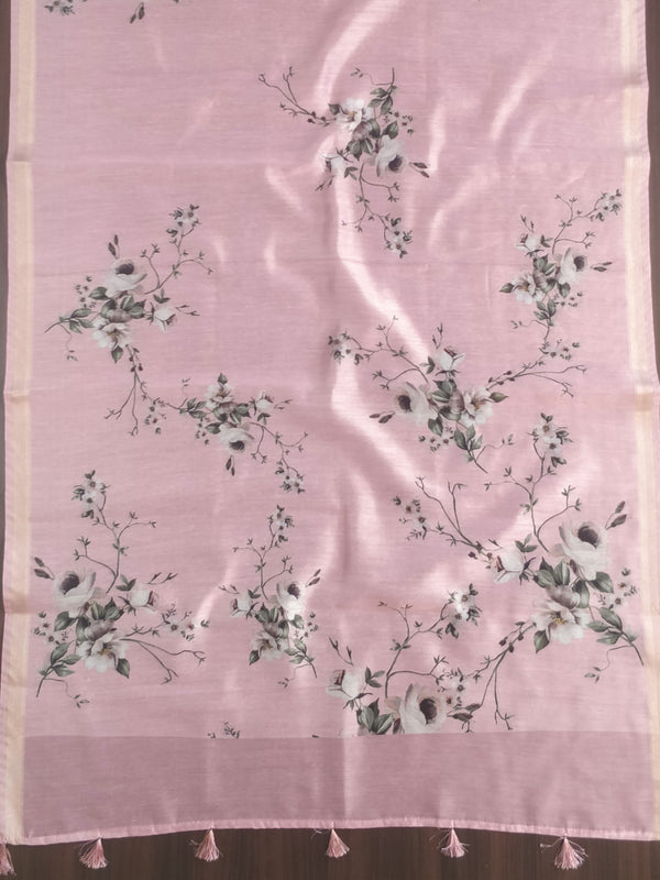 Banarasee Salwar Kameez Kota Checks Embroidered Fabric With  Digital Print Dupatta-Pink
