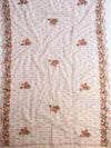 Banarasee Chanderi Floral Embroidered Yoke Kameez Sequins Work & Dupatta-Pink