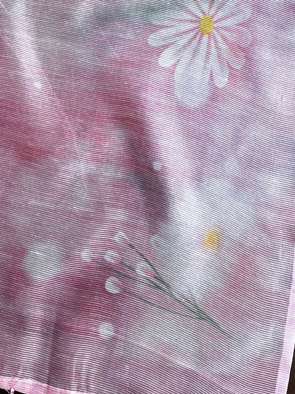 Banarasee Chanderi Cotton Resham Buti Salwar Kameez Fabric With Digital Print Kota Dupatta-Pink